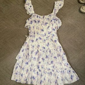 LoveShackFancy X Target floral flutter sleeve dress